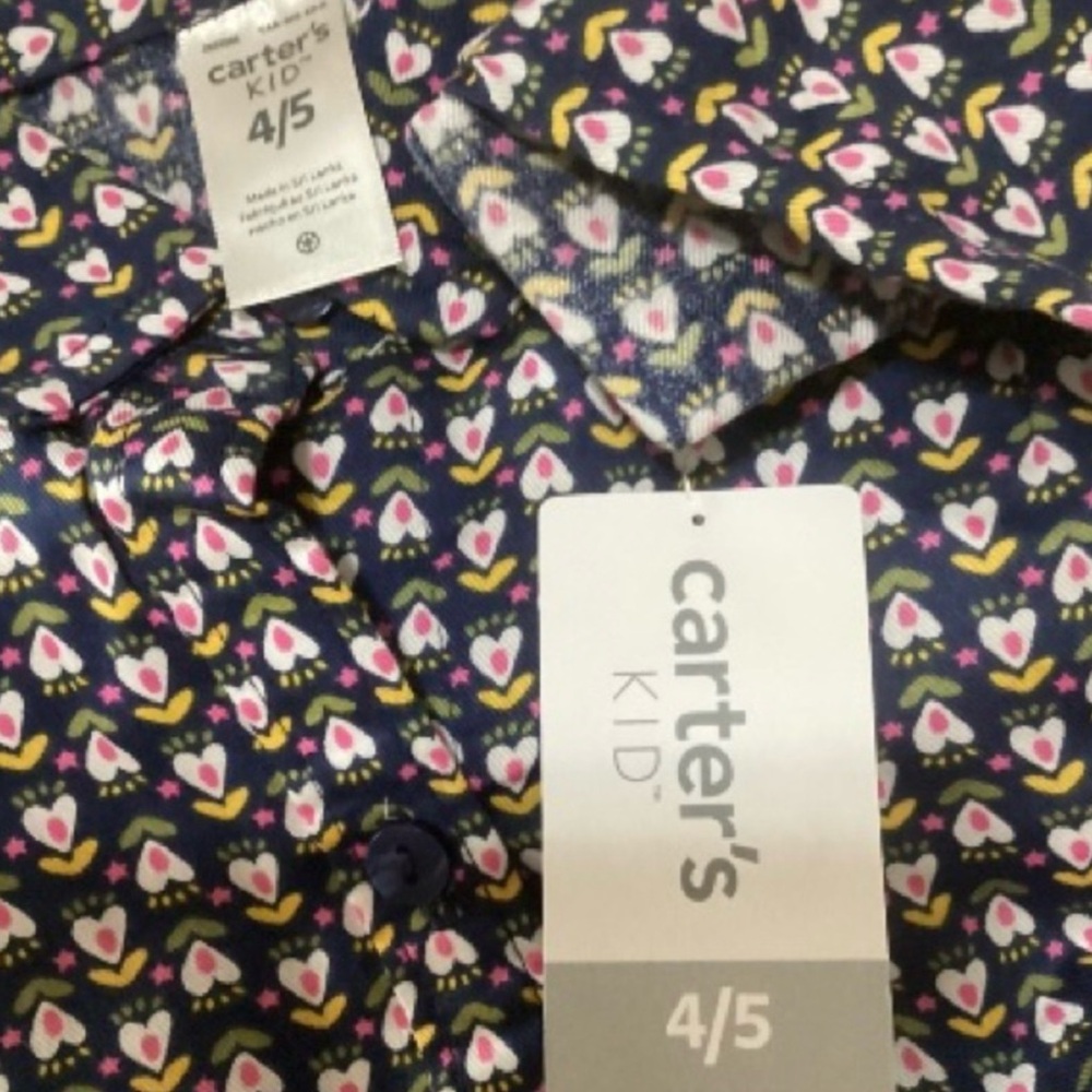 Carter’s Heart Tunic Top (NWT) (Size:4/5) - Picture 13 of 16